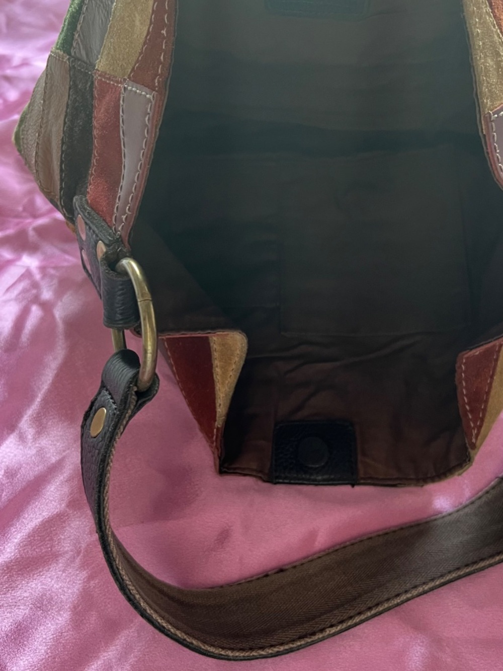 Lucky Brand Jeans leather and suede purse / shoulder bag - Picture 9 of 9